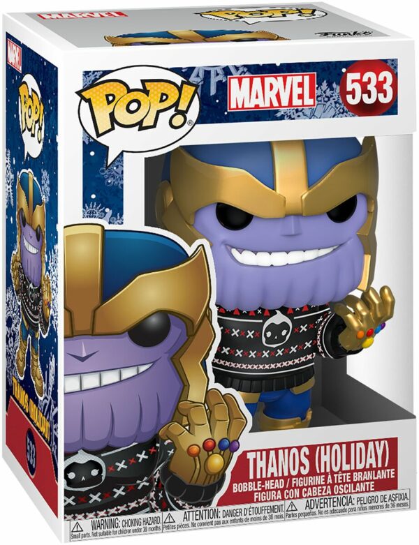 Marvel Holiday POP! Marvel Vinyl Figur Thanos 9 cm
