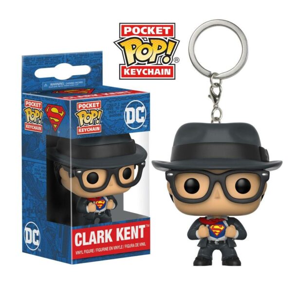 DC Comics Pocket POP! Vinyl Schlüsselanhänger Clark Kent 4 cm