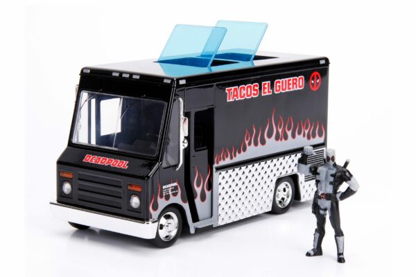 Deadpool Diecast Modell 1/24 Deadpool Taco Truck mit Figur X-Force Ver.