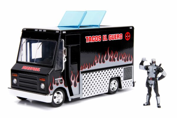 Deadpool Diecast Modell 1/24 Deadpool Taco Truck mit Figur X-Force Ver. – Bild 2