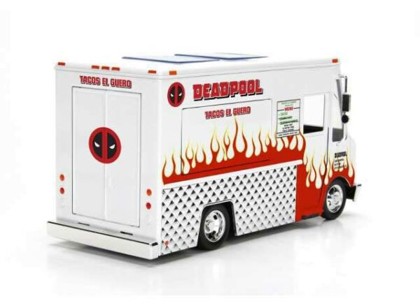 Deadpool Diecast Modell 1/24 Deadpool Taco Truck mit Figur – Bild 2