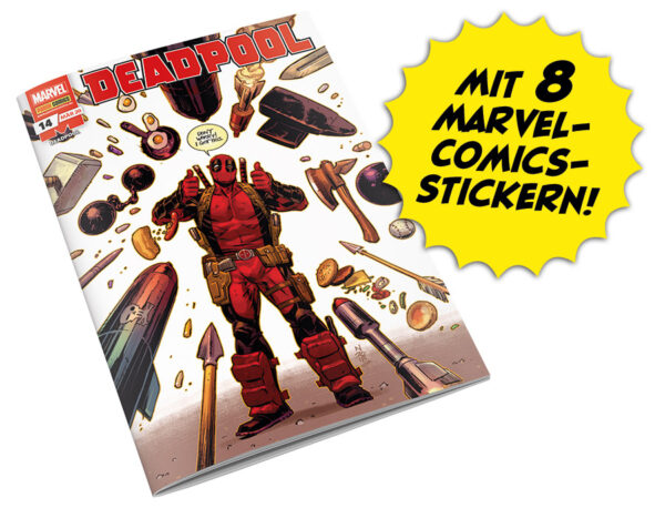 Deadpool 14 MIT 8 STICKERN ZUM STICKERALBUM AUS SPIDER-MAN 14