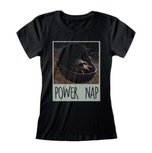 Star Wars The Mandalorian Girlie T-Shirt Power Nap
