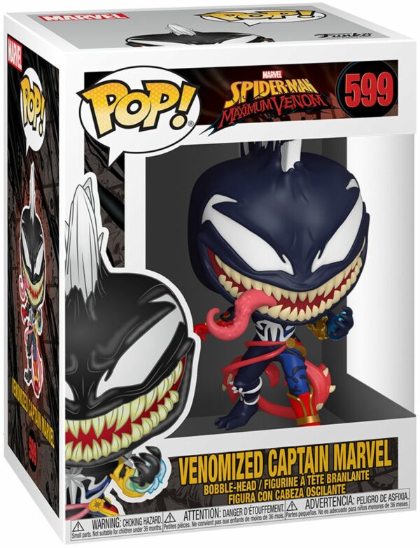 Marvel Venom POP! Marvel Vinyl Figur Captain Marvel 9 cm