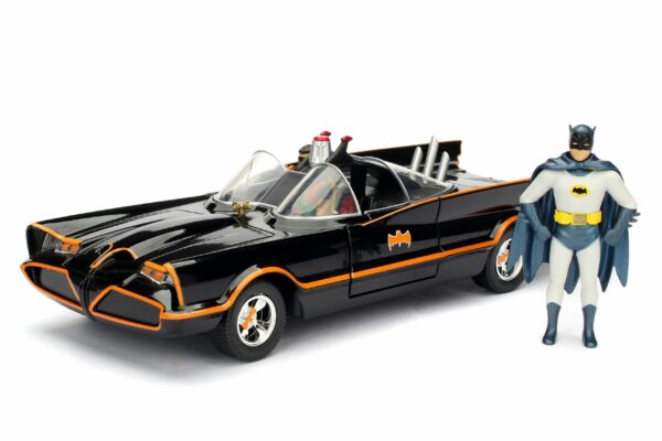 Batman Build N' Collect Diecast Kit 1/24 1966 Classic TV Series Batmobil mit Figuren – Bild 2