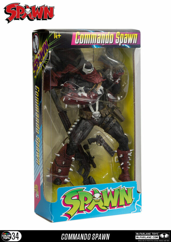 Spawn Color Tops Actionfigur Commando Spawn 18 cm in nummerierter Fensterbox