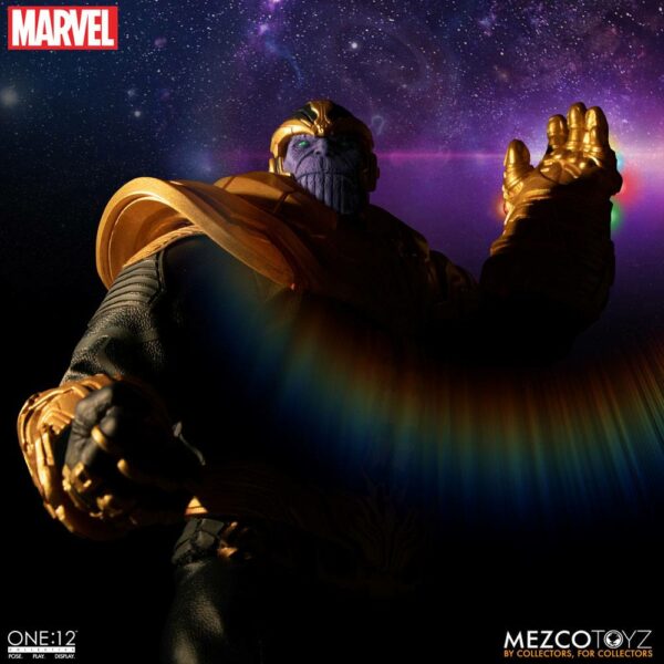 Marvel Universe Actionfigur mit Leuchtfunktion 1/12 Thanos 21 cm – Bild 3