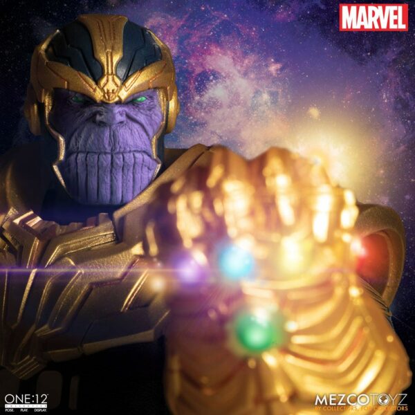 Marvel Universe Actionfigur mit Leuchtfunktion 1/12 Thanos 21 cm – Bild 6