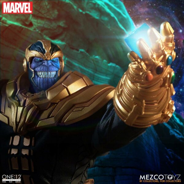 Marvel Universe Actionfigur mit Leuchtfunktion 1/12 Thanos 21 cm – Bild 8