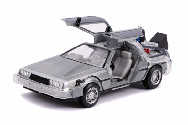 Zurück in die Zukunft II Hollywood Rides Diecast Modell 1/24 DeLorean Time Machine – Bild 3