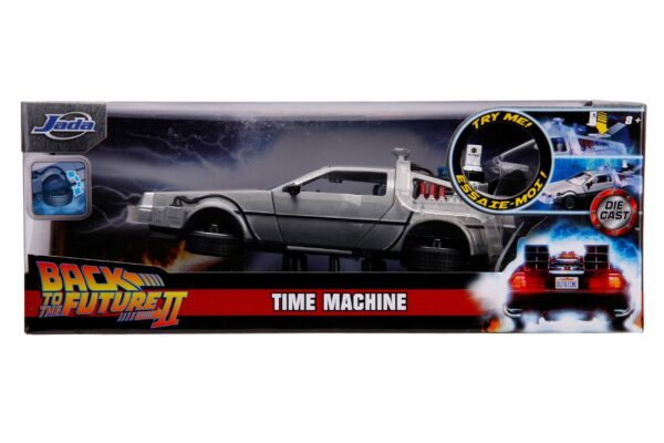 Zurück in die Zukunft II Hollywood Rides Diecast Modell 1/24 DeLorean Time Machine