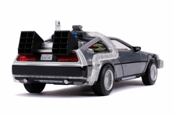 Zurück in die Zukunft II Hollywood Rides Diecast Modell 1/24 DeLorean Time Machine – Bild 5