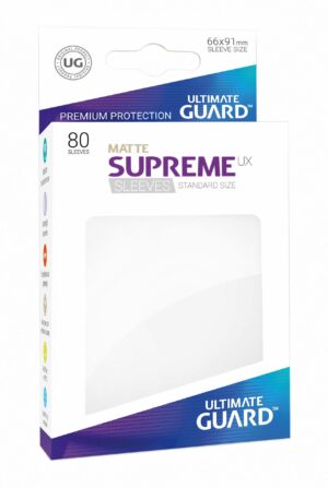 Ultimate Guard Supreme UX Sleeves Standardgröße Matt Weiß
