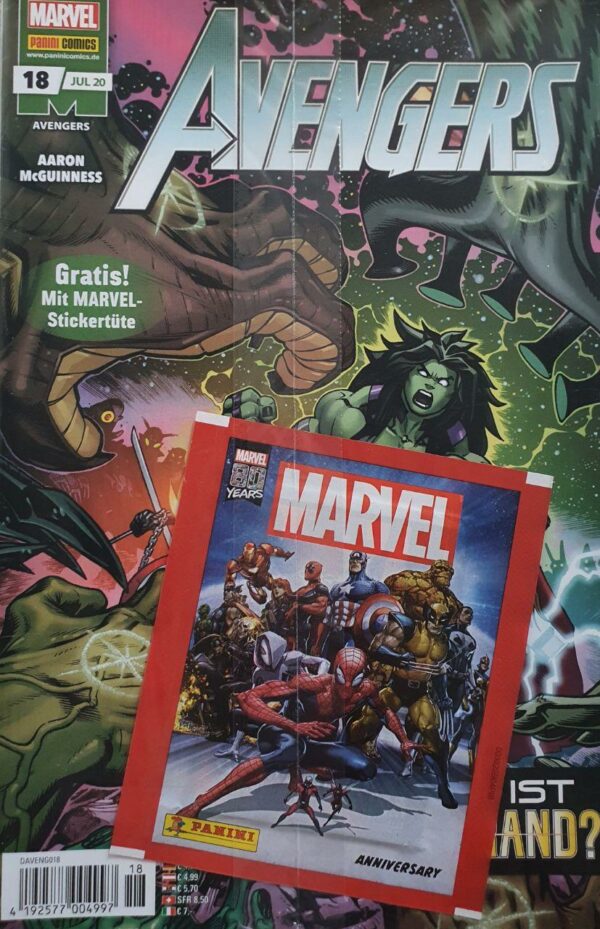 Avengers 18 inkl. 1 Stickertütchen zum neuem Marvel StickerAlbum – Bild 2