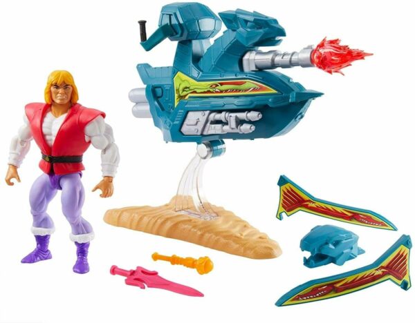 Masters of the Universe Origins Actionfigur 2020 Prince Adam with Sky Sled 14 cm – Bild 2