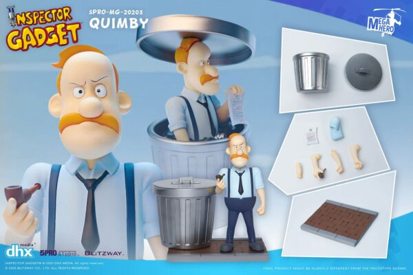Inspector Gadget Mega Hero Actionfigur 1/12 Quimby 13 cm