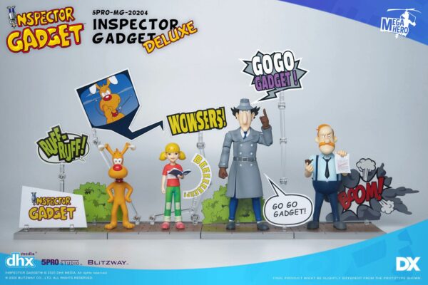 Inspector Gadget Mega Hero Actionfiguren 1/12 Inspector Gadget Deluxe Version 17 cm