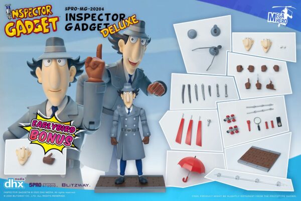 Inspector Gadget Mega Hero Actionfiguren 1/12 Inspector Gadget Deluxe Version 17 cm – Bild 6