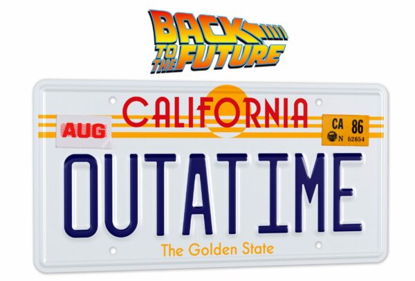 Zurück in die Zukunft Replik 1/1 ´Outatime´ DeLorean Nummernschild – Bild 4
