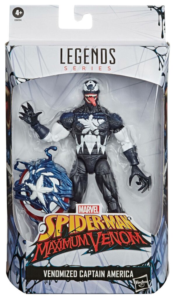 Spider-Man: Maximum Venom Marvel Legends Series Actionfigur Venomized Captain America 15 cm