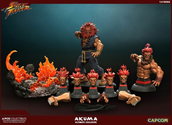 Street Fighter Mixed Media Statue 1/4 Akuma Ultimate Exclusive 58 cm – Bild 2
