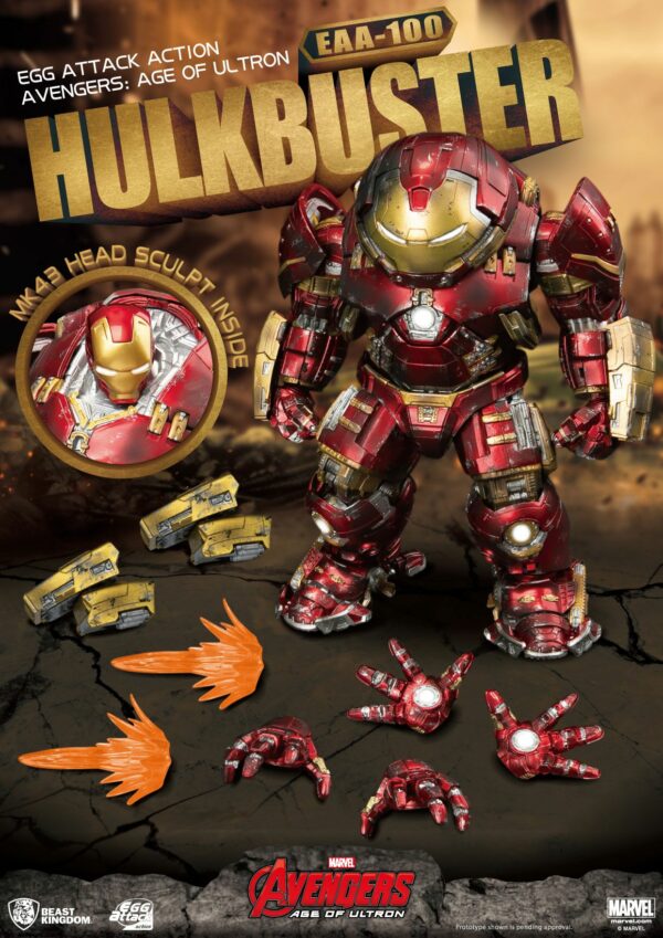 Avengers Age of Ultron Egg Attack Actionfigur Hulkbuster 21 cm – Bild 2
