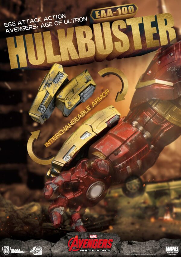 Avengers Age of Ultron Egg Attack Actionfigur Hulkbuster 21 cm – Bild 6