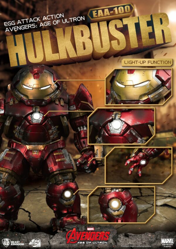 Avengers Age of Ultron Egg Attack Actionfigur Hulkbuster 21 cm – Bild 7