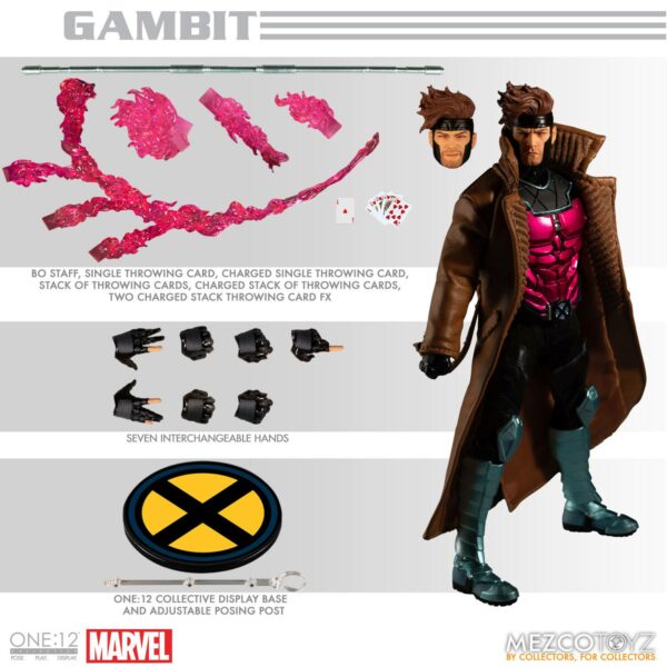 Marvel Actionfigur 1/12 Gambit 17 cm – Bild 2