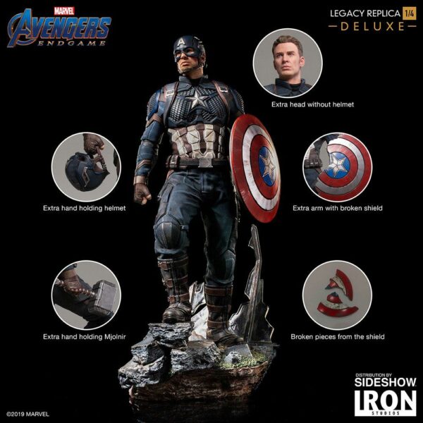 Avengers: Endgame Legacy Replica Statue 1/4 Captain America Deluxe Version 59 cm – Bild 12