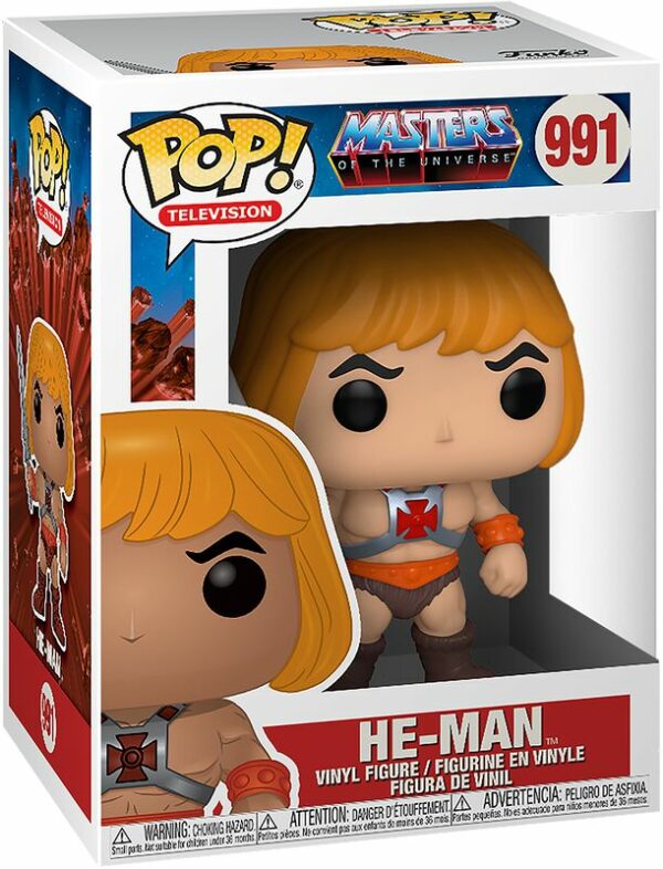 Masters of the Universe POP! Animation Vinyl Figur He-Man 9 cm