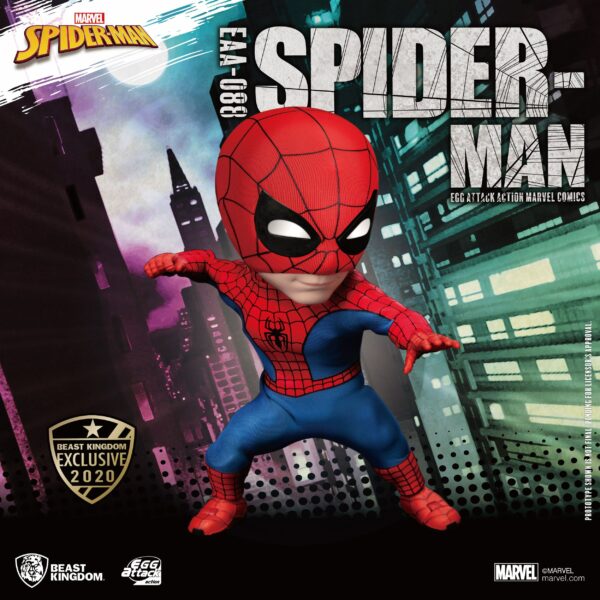 Marvel Egg Attack Actionfigur Spider-Man Peter Parker Beast Kingdom Exclusive 16 cm