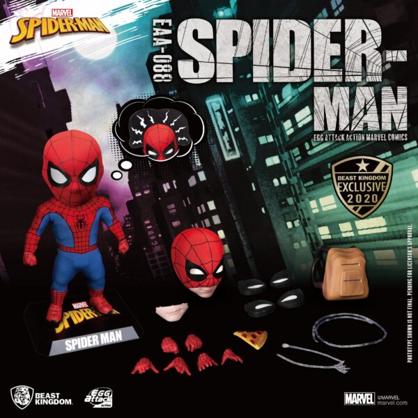 Marvel Egg Attack Actionfigur Spider-Man Peter Parker Beast Kingdom Exclusive 16 cm – Bild 5