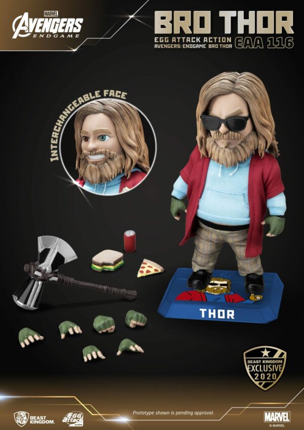 Avengers: Endgame Egg Attack Actionfigur Bro Thor Beast Kingdom Exclusive 17 cm – Bild 2