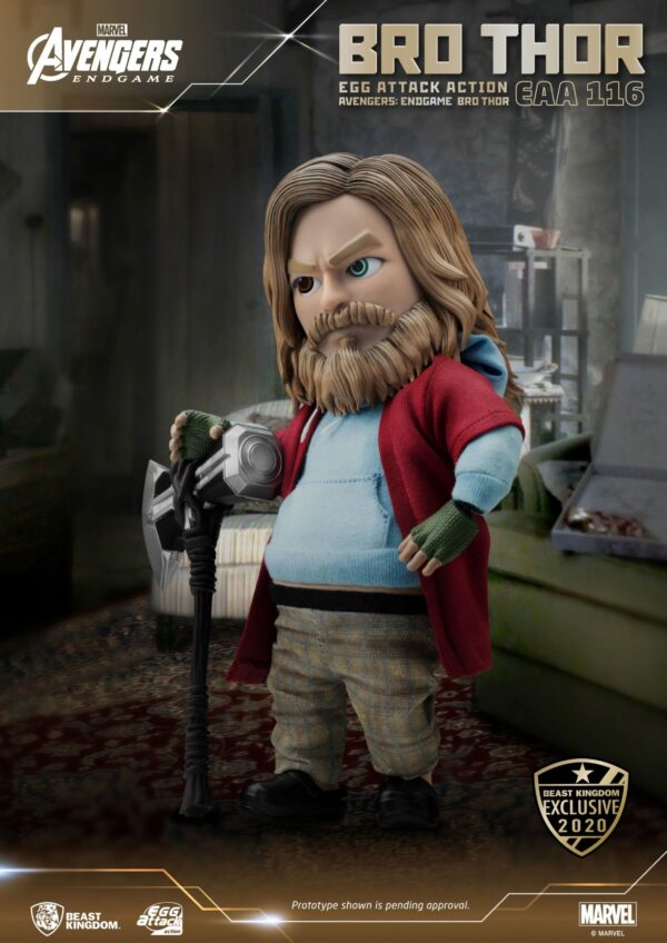 Avengers: Endgame Egg Attack Actionfigur Bro Thor Beast Kingdom Exclusive 17 cm – Bild 3