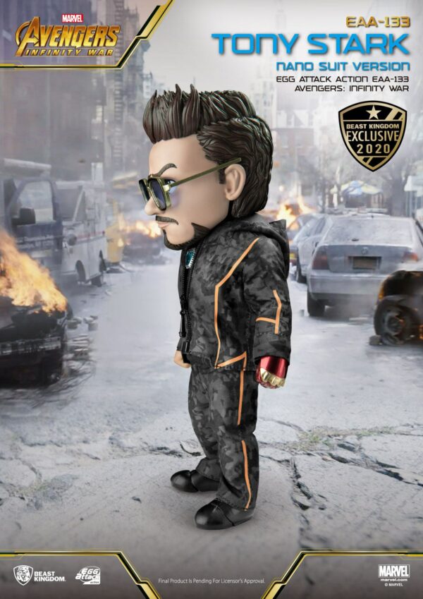 Avengers Infinity War Egg Attack Actionfigur Tony Stark Nano Suit Ver. Beast Kingdom Exclusive 16 cm – Bild 2