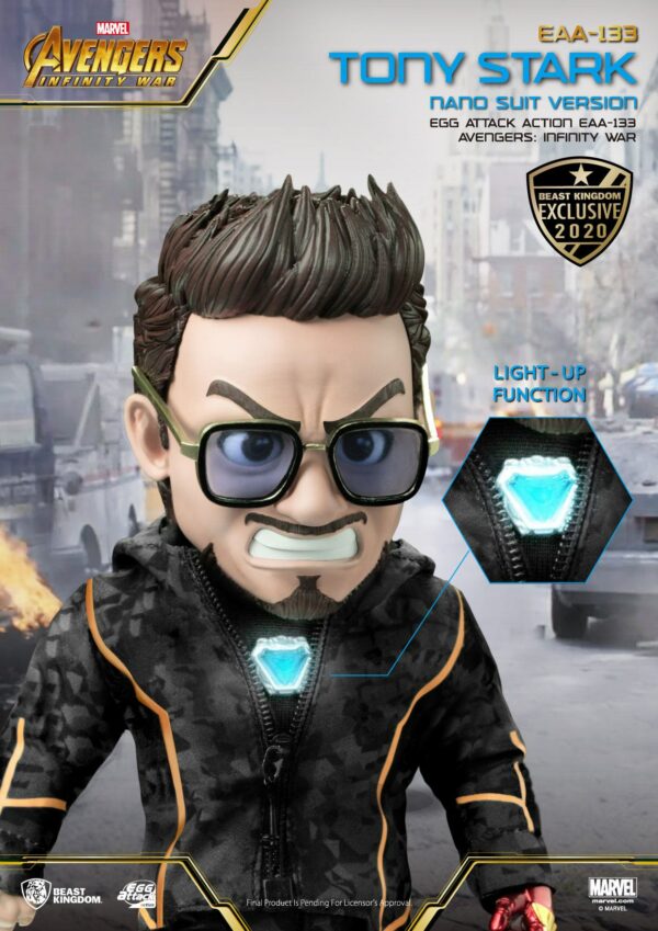 Avengers Infinity War Egg Attack Actionfigur Tony Stark Nano Suit Ver. Beast Kingdom Exclusive 16 cm – Bild 6