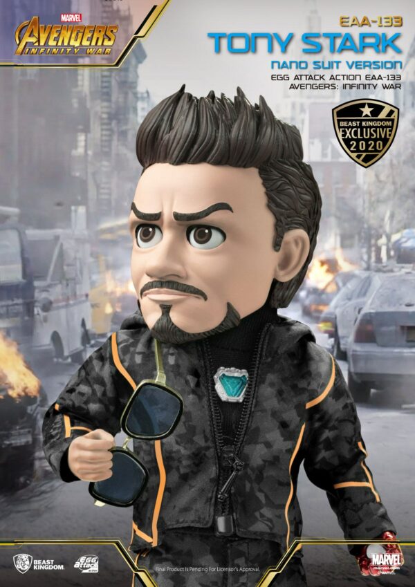 Avengers Infinity War Egg Attack Actionfigur Tony Stark Nano Suit Ver. Beast Kingdom Exclusive 16 cm – Bild 8