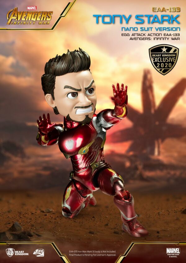 Avengers Infinity War Egg Attack Actionfigur Tony Stark Nano Suit Ver. Beast Kingdom Exclusive 16 cm – Bild 10