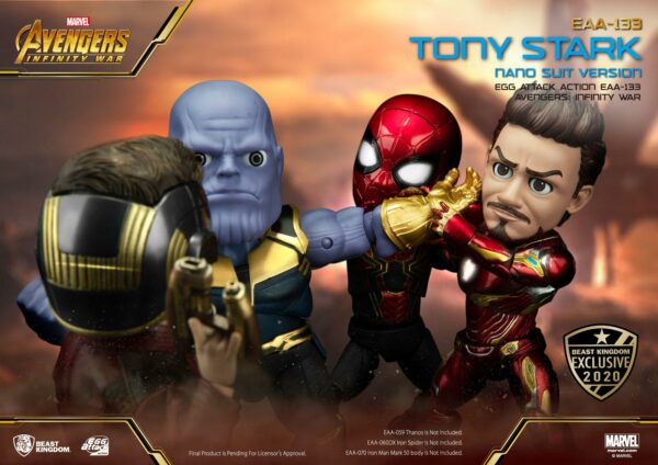 Avengers Infinity War Egg Attack Actionfigur Tony Stark Nano Suit Ver. Beast Kingdom Exclusive 16 cm – Bild 11