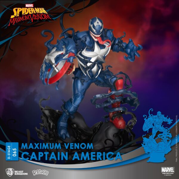 Marvel Comics D-Stage PVC Diorama Maximum Venom Captain America 16 cm – Bild 3