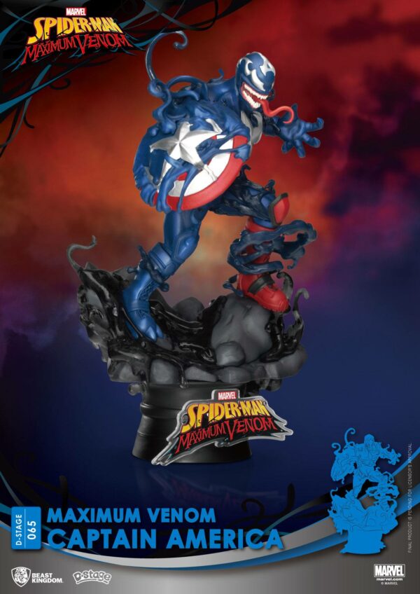 Marvel Comics D-Stage PVC Diorama Maximum Venom Captain America 16 cm – Bild 4