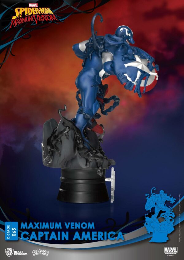 Marvel Comics D-Stage PVC Diorama Maximum Venom Captain America 16 cm – Bild 5