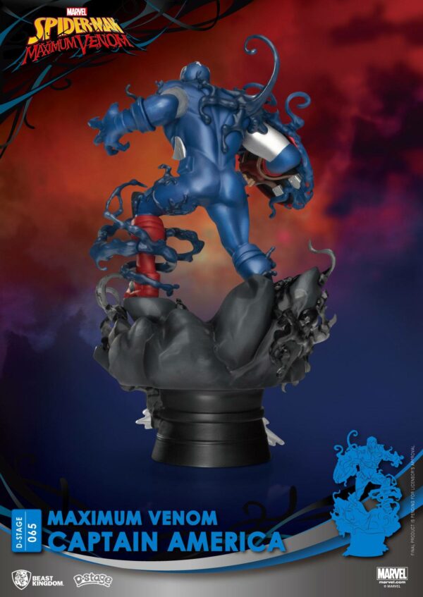Marvel Comics D-Stage PVC Diorama Maximum Venom Captain America 16 cm – Bild 6