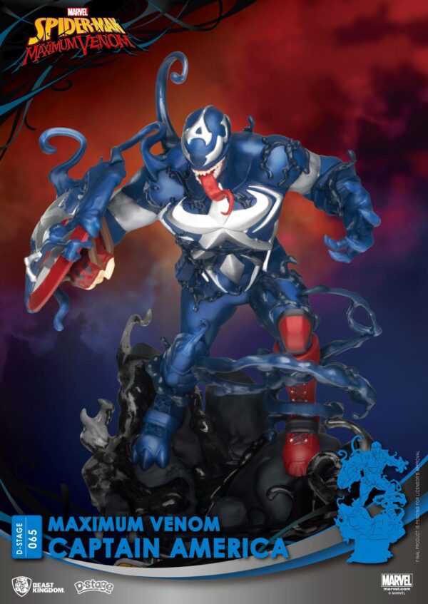 Marvel Comics D-Stage PVC Diorama Maximum Venom Captain America 16 cm – Bild 7