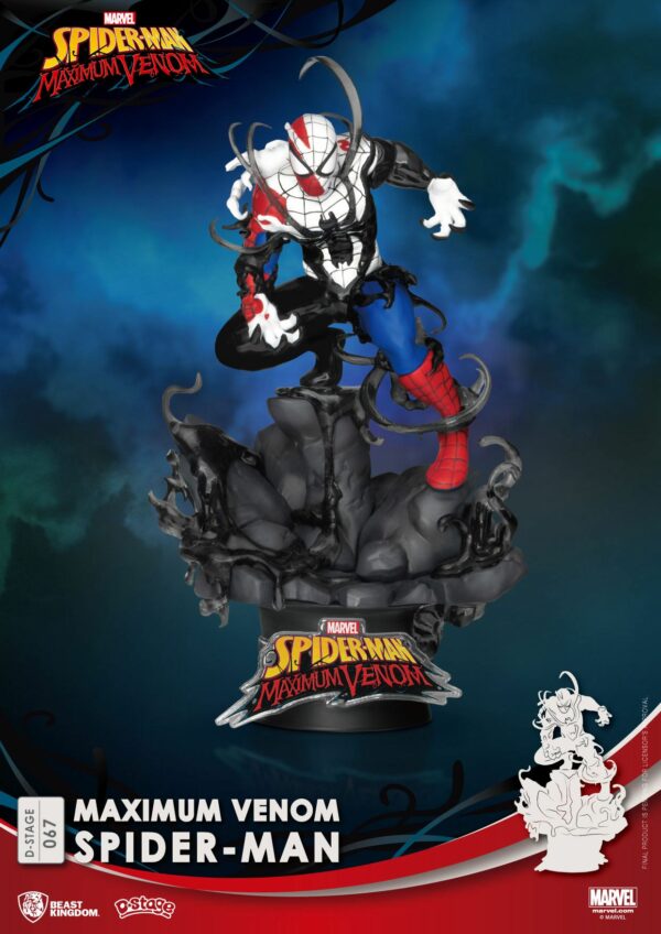 Marvel Comics D-Stage PVC Diorama Maximum Venom Spider-Man 16 cm – Bild 2
