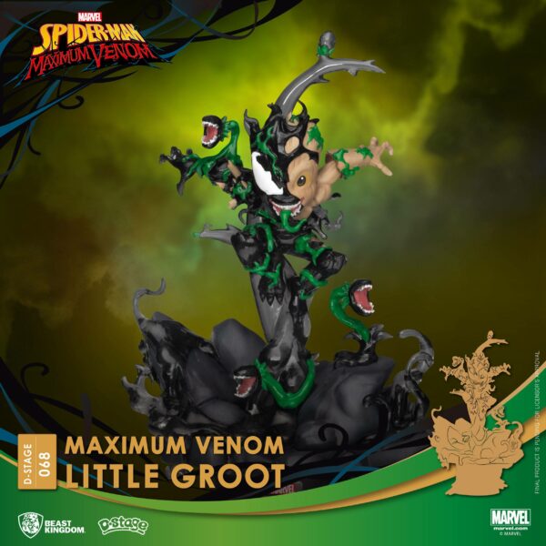 Marvel Comics D-Stage PVC Diorama Maximum Venom Little Groot 16 cm – Bild 3