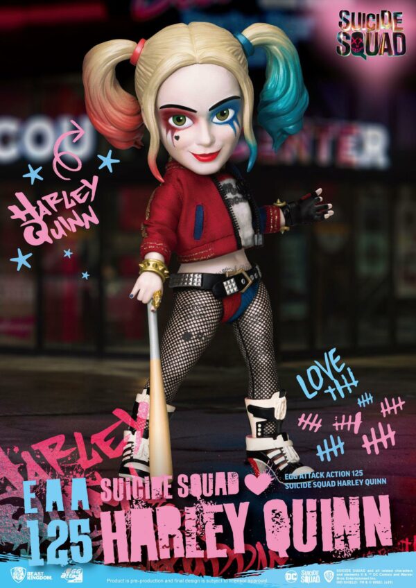 Suicide Squad Egg Attack Action Actionfigur Harley Quinn 17 cm