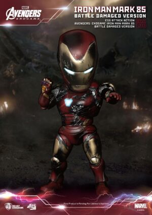 Avengers: Endgame Egg Attack Actionfigur Iron Man Mark 85 Battle Damaged Version 16 cm