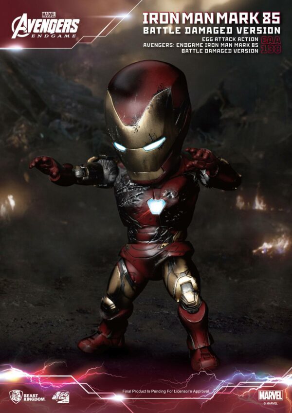 Avengers: Endgame Egg Attack Actionfigur Iron Man Mark 85 Battle Damaged Version 16 cm – Bild 4